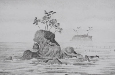 Camille COMBE : Sous d'autres cieux, Gravure originale signée