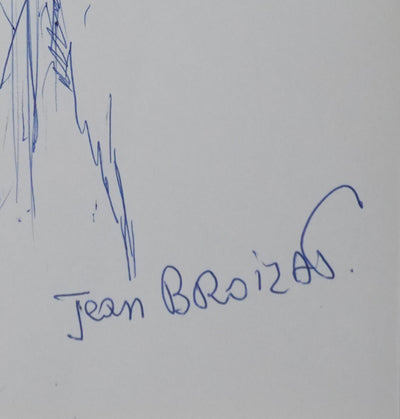 Jean BROIZAT : L'arbre en puie, Autographe et dessin original signé