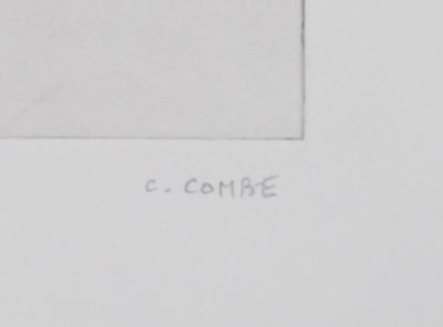 Camille COMBE : Il neige sur Lesliestraat, Gravure originale signée