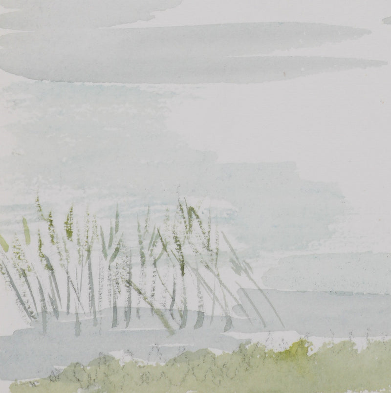 Camille COMBE : La forêt du lac, Aquarelle originale (photo de détail 5) - Crédit photo : Galerie Art.Paris