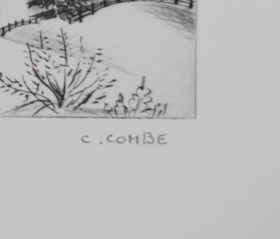 Camille COMBE :  Mosern, Gravure originale signée