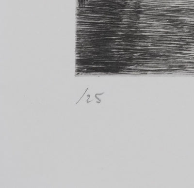 Camille COMBE : Au pays des Trolls, Gravure originale signée