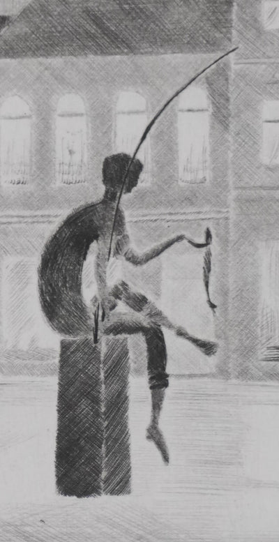 Camille COMBE : Soir de lumière, Gravure originale signée