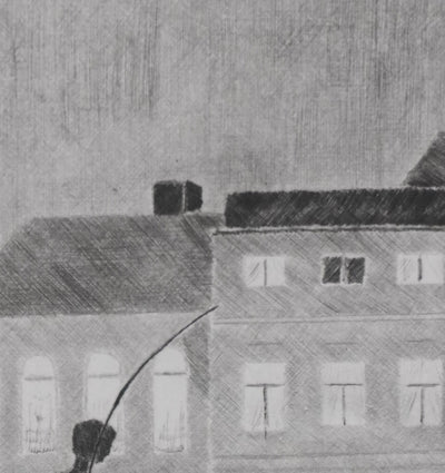 Camille COMBE : Soir de lumière, Gravure originale signée