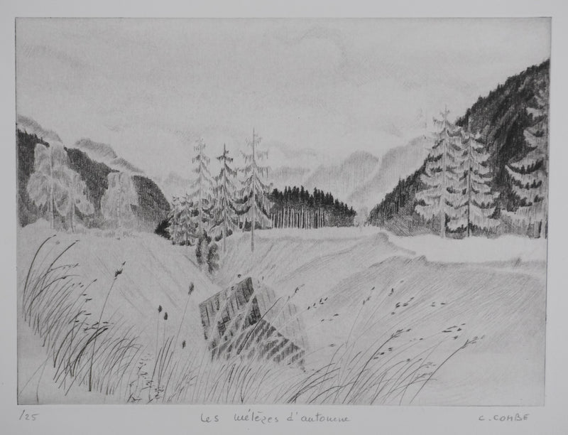Camille COMBE : Les mélèzes d&