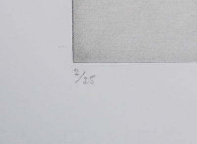 Camille COMBE : Air de fête, Gravure originale signée