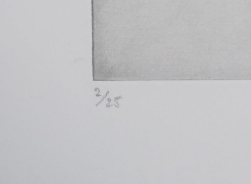Camille COMBE : Air de fête, Gravure originale signée