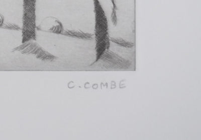 Camille COMBE : Air de fête, Gravure originale signée