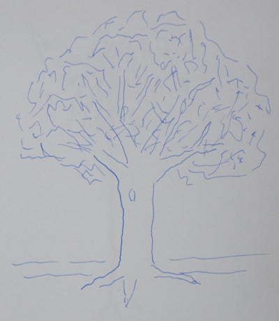 Gabriel DE BROGLIE : L'arbre vivant, Autographe et dessin original signé