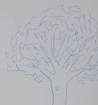 Gabriel DE BROGLIE : L'arbre vivant, Autographe et dessin original signé