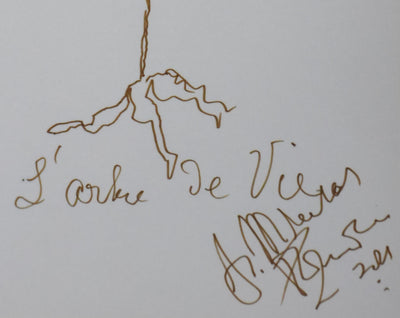 Alex-Céslas RZEWUSKI : L'arbre de vie, Autographe et dessin original signé