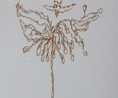 Alex-Céslas RZEWUSKI : L'arbre de vie, Autographe et dessin original signé