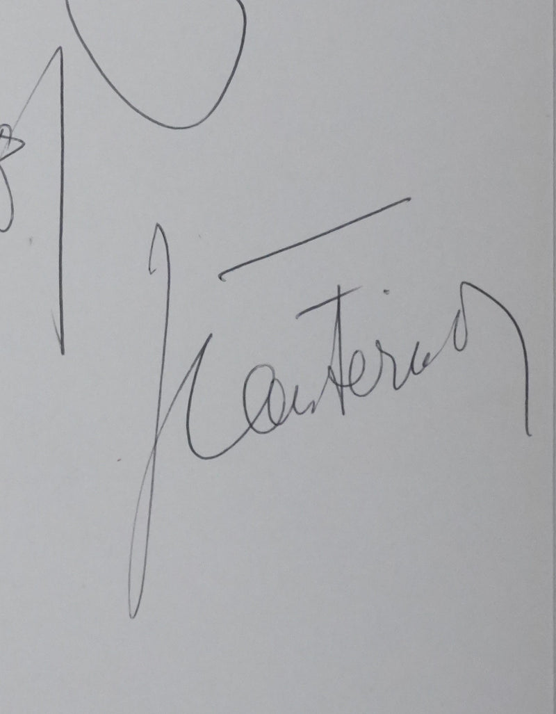 Jean FERNIOT : Le feuillage sauvage, Autographe et dessin original signé