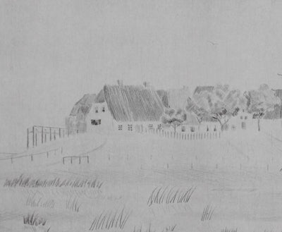 Camille COMBE : Dans la brume d'argent, Gravure originale signée