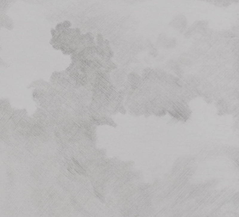 Camille COMBE : Jeux de nuage, Gravure originale signée