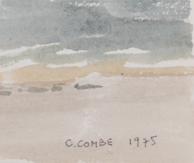 Camille COMBE : Soleil orangé sur l&