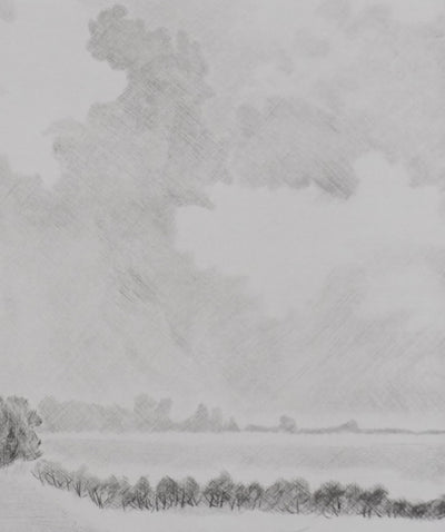 Camille COMBE : Jeux de nuage, Gravure originale signée