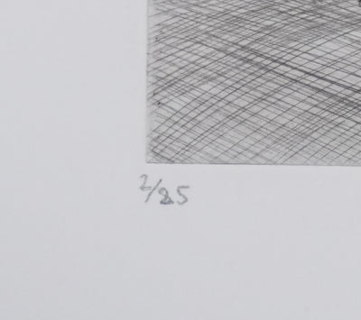 Camille COMBE : Par les chemins, Gravure originale signée