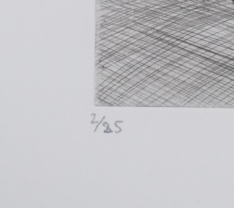 Camille COMBE : Par les chemins, Gravure originale signée
