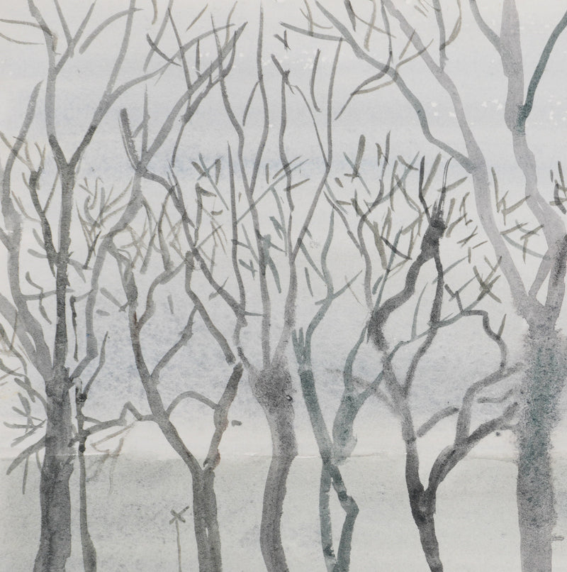 Camille COMBE : Wyck, Promenade, Aquarelle originale signée