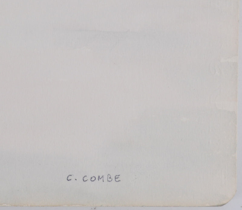 Camille COMBE : Horizon coloré, Aquarelle originale signée