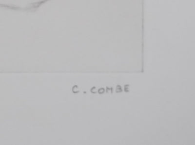 Camille COMBE : Le torrent se tait, Gravure originale signée