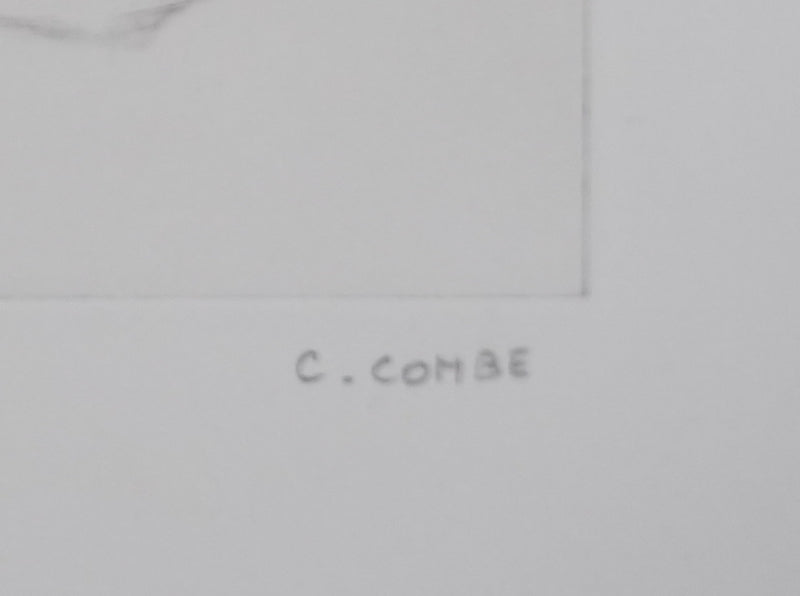 Camille COMBE : Le torrent se tait, Gravure originale signée