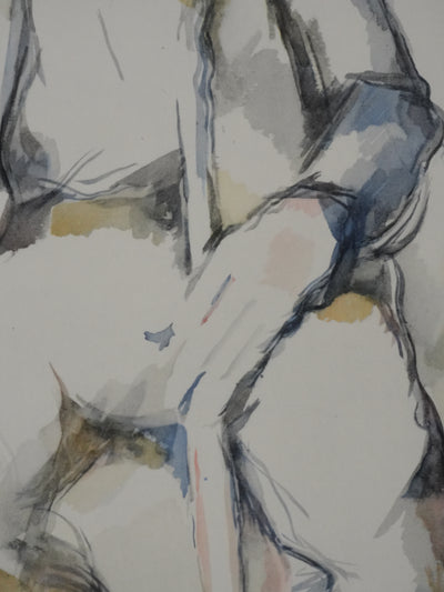 Paul CEZANNE : Paysan à la canne, Lithographie