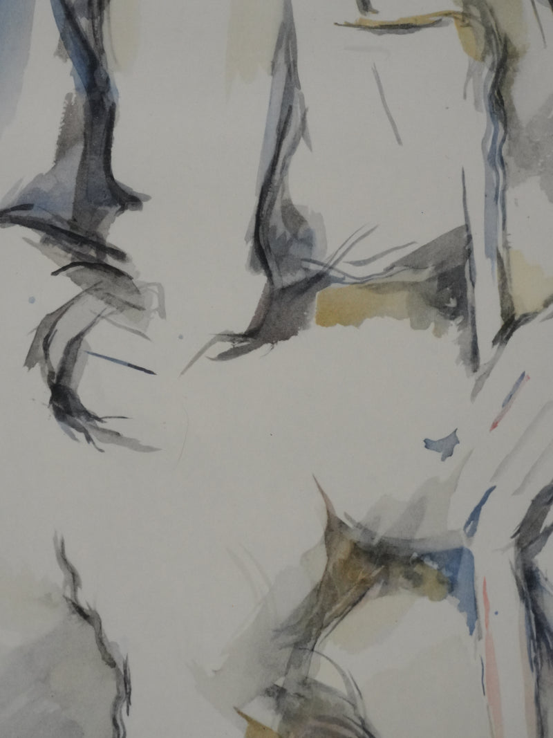 Paul CEZANNE : Paysan à la canne, Lithographie