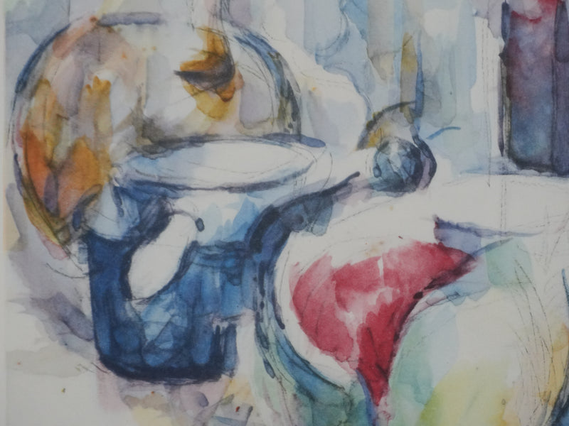 Paul CEZANNE : Nature morte à la pastèque, Lithographie