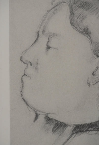 Paul CEZANNE : Portrait de Madame Cézanne, Lithographie