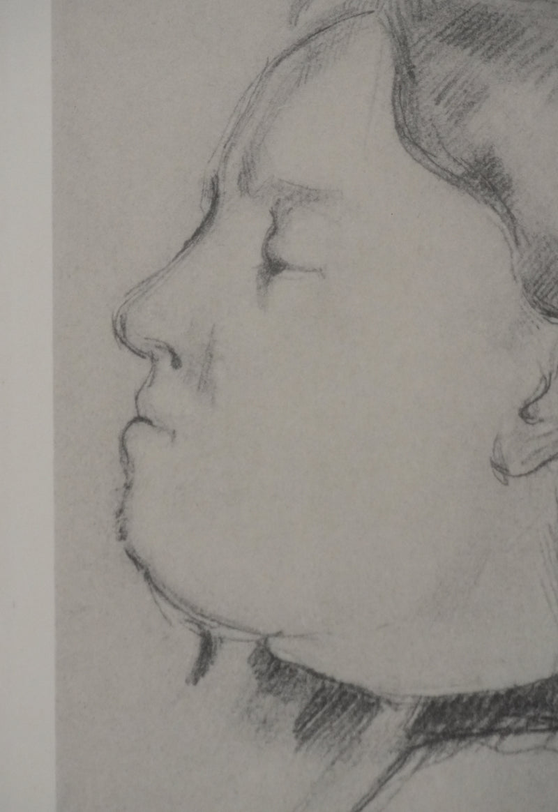 Paul CEZANNE : Portrait de Madame Cézanne, Lithographie