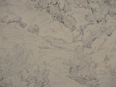 Camille COROT : La forêt en Italie, Lithographie signée