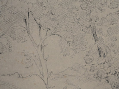 Camille COROT : La forêt en Italie, Lithographie signée