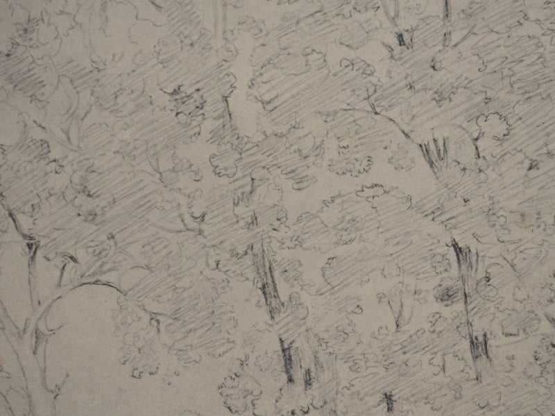 Camille COROT : La forêt en Italie, Lithographie signée