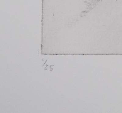Camille COMBE : Vers la forêt, Gravure originale signée