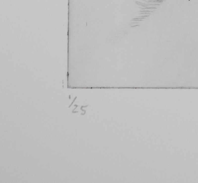 Camille COMBE : Vers la forêt, Gravure originale signée