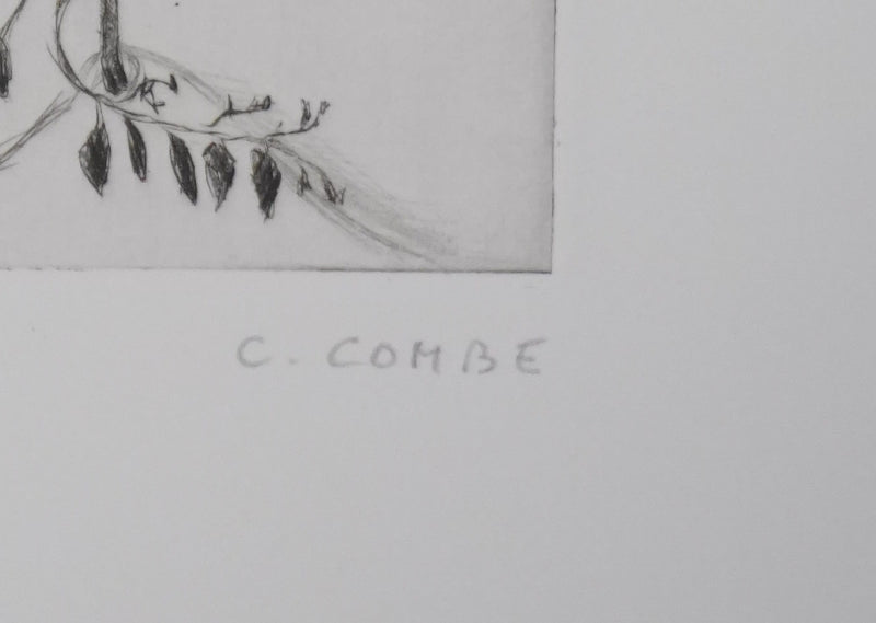 Camille COMBE : Vers la forêt, Gravure originale signée