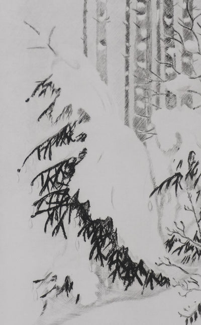 Camille COMBE : Vers la forêt, Gravure originale signée