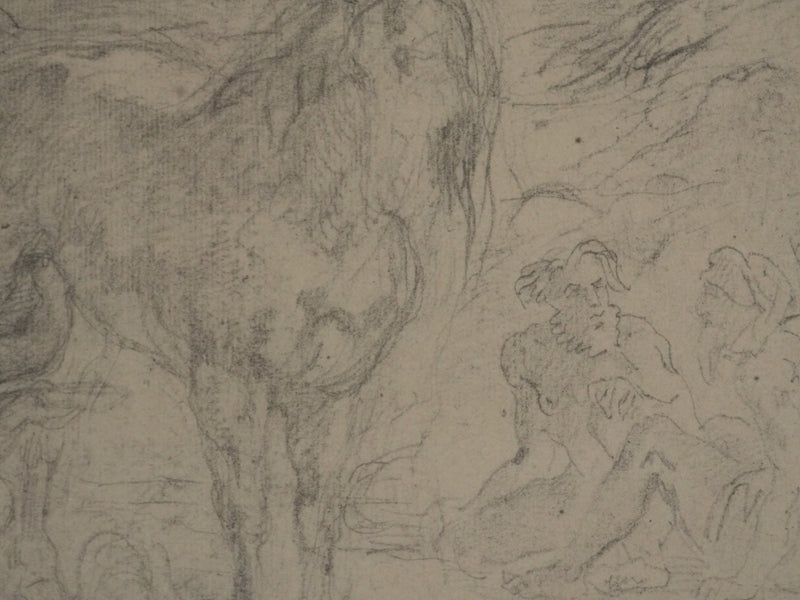 Edgar DEGAS : La famille de berger, Lithographie signée