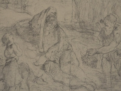 Edgar DEGAS : La famille de berger, Lithographie signée