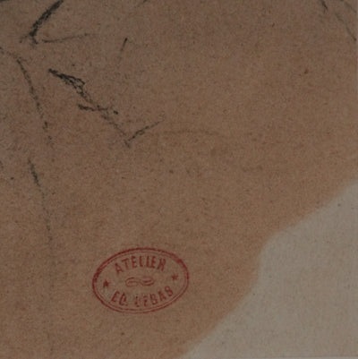 Edgar DEGAS : La jeune fille au ruban, Lithographie signée