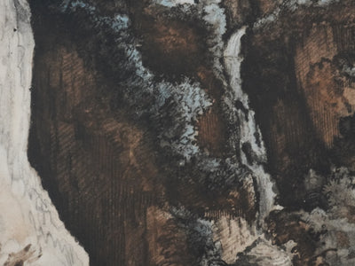 Théodore GERICAULT : Vue sur Tivoli, Lithographie signée