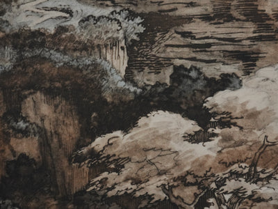 Théodore GERICAULT : Vue sur Tivoli, Lithographie signée