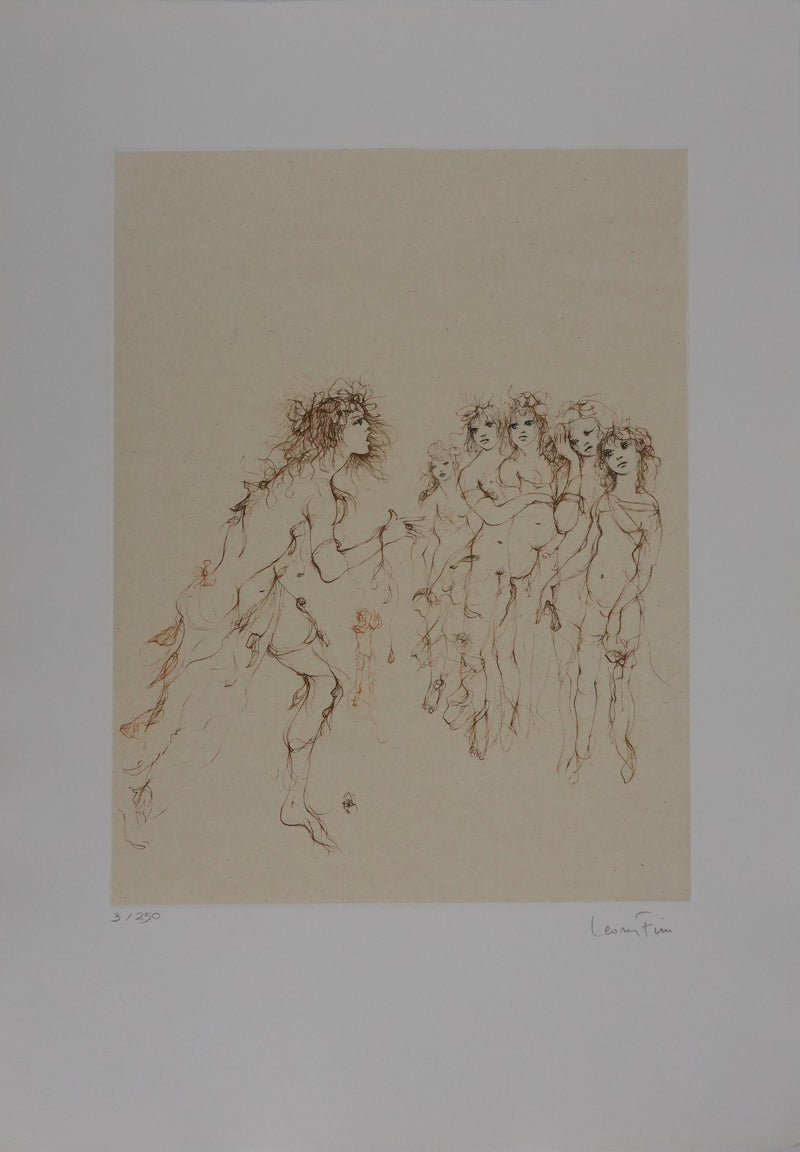 Leonor FINI : Les nymphes, Gravure originale signée