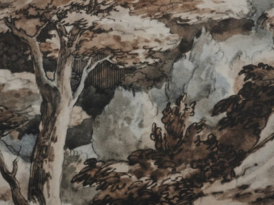 Théodore GERICAULT : Vue sur Tivoli, Lithographie signée