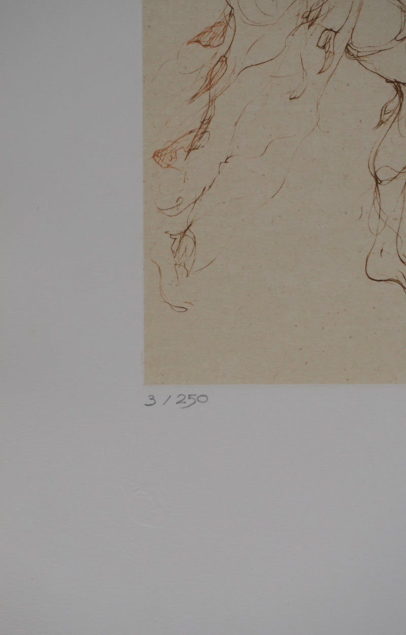 Leonor FINI : Les nymphes, Gravure originale signée