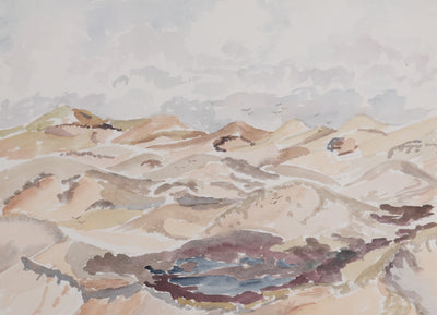 Camille COMBE : Où nichent les oiseaux, Aquarelle originale signée