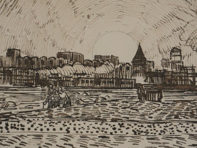 Vincent VAN GOGH : Soirée d'été à Arles, Lithographie