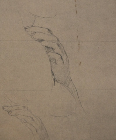 Jean-Auguste-Dominique INGRES : Etude de nu, Lithographie signée